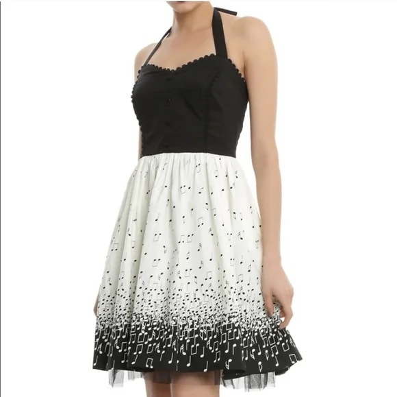 Music Note Halter Dress